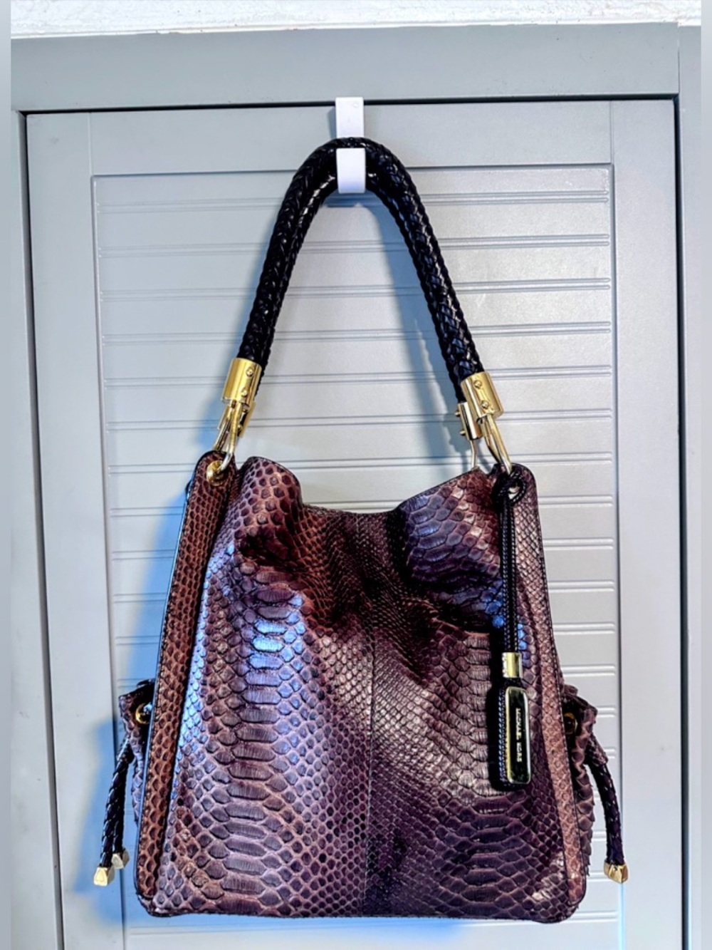 Michael Kors *RARE* Collection Python Skorpios Runway Line Hobo Bag MSRP:$2,795